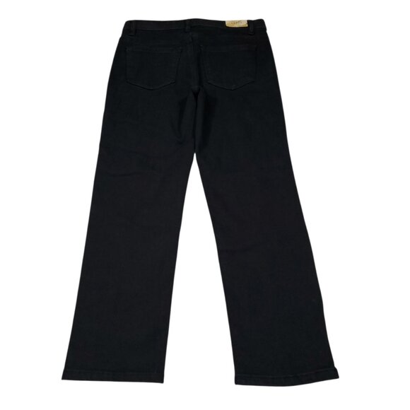 READ Curve Appeal Jeans High Rise Concealed Comfort Waist Straight Black 4 27 - Picture 2 of 8